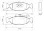 Imagen de PASTILLAS DE FRENO DELANTERA CHEVROLET AGILE